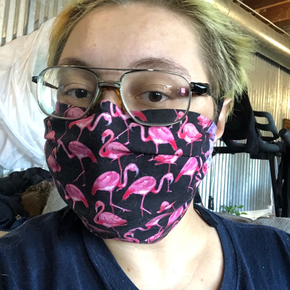 “Cottage-core” Cotton Mask - Picture 4 of 4
